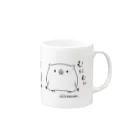 otanukiのしろふくろう【むにむに３連】 Mug :right side of the handle