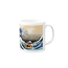 健やかな美術館の【parody】健やかな富嶽三十六景【Art】 Mug :right side of the handle