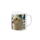 はるはるのオカメインコのほっぺちゃん Mug :right side of the handle