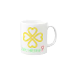 PANDA店長「1号店」の LOVE Clover🍀 Mug :right side of the handle