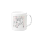 はねまる ショップのbig bites Mug :right side of the handle