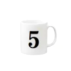 アメリカンベース の背番号　5 Mug :right side of the handle