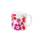 dandyism-neco.com goodsの大きな花柄マグカップ Mug :right side of the handle