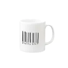 きういーずしょっぷのkimi to kiwi (バーコード) Mug :right side of the handle