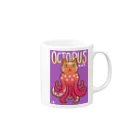 いぶりがっこのoctopus cat マグカップの取っ手の右面