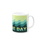 EARTH　ODYSSEYのTHE DAY Mug :right side of the handle