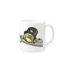 ひよこ男爵とまだむにゃんのめじろおし男爵 Mug :right side of the handle