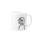 底辺君の横顔ちゃん Mug :right side of the handle