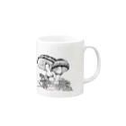 dot comのきのこ Mug :right side of the handle