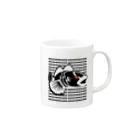 KISUKEロックフィッシュ大全のロックフィッシュ大全（黒） Mug :right side of the handle