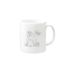 しょうぴーのガン見の猿 Mug :right side of the handle