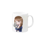 mamechibiのまめちび Mug :right side of the handle