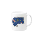 イザワメイのオンラインショップの夜空くん Mug :right side of the handle