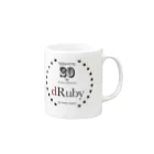 咳のdRuby20周年 01 Mug :right side of the handle