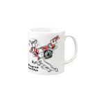 サゲスミン王子描きLOKIの‪人力車でマネキンから逃げる‬ Mug :right side of the handle