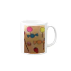 ねんぬ17のお菓子 Mug :right side of the handle