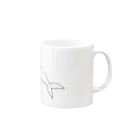 nmeiuのシンプルイルカ Mug :right side of the handle