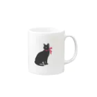 Tea Drop Sのくろねこ Mug :right side of the handle