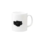 みどりのうさべろす　くろ Mug :right side of the handle