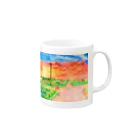 Miluteartの島の夕日 Mug :right side of the handle