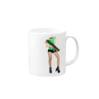 PPPRのgrumble gun girl  Mug :right side of the handle