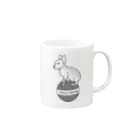 Aliviostaのマーラの旅 動物イラスト Mug :right side of the handle