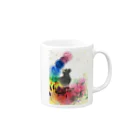 アトリエ　ＳＵＰＵのネコチャクラ Mug :right side of the handle