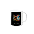 AbstractismjapanのDreams Ablaze "夢の炎" Mug :right side of the handle