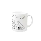 J's Mart 2ndのキャンプ猫 Mug :right side of the handle