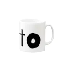 tottoのtottoロゴ Mug :right side of the handle