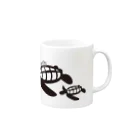 たかせ ゆづきのTurtle-Black Mug :right side of the handle