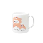 もじじのおねんね前のねこぺん Mug :right side of the handle