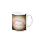 まお仔のheart-デッサン(チャ) Mug :right side of the handle