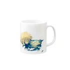 ちょこのflower night Mug :right side of the handle