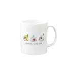 marketUのオカメクリーム Mug :right side of the handle