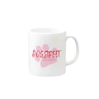 DOGSTREETのDOGSTREETロゴピンク マグカップの取っ手の右面