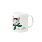 ねっこの【ねこりぼん】いっきゅうくん Mug :right side of the handle