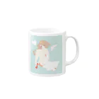 ペコの天使ちゃん Mug :right side of the handle