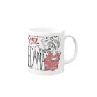 edamameissoyの辞められない人 Mug :right side of the handle