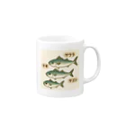 魚屋チーフの出世祝　出世魚ユニークシリーズ Mug :right side of the handle