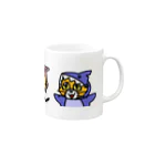 キャットＣのこうじょうけんがくの動物きぐるみ三連星ニャ！ Mug :right side of the handle