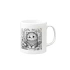 cocoalmondのねこのマグカップ Mug :right side of the handle