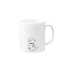 はみをの【控えめ】もしょもしょくん（玉乗り） Mug :right side of the handle