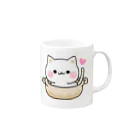 DECORの気づかいのできるネコ　ねこ鍋 Mug :right side of the handle