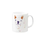 NIKORASU GOのフレンチブルデザインTシャツ「まってまってえ」（Tシャツ・パーカー・グッズ・ETC） Mug :right side of the handle