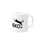 piccolo-のNEKO (猫)ロゴ Mug :right side of the handle