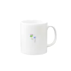 printsplantsの矢車菊+1 Mug :right side of the handle