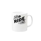 JOKERS FACTORYのLIVE TO RIDE Mug :right side of the handle