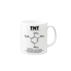 アタマスタイルのTNT(トリニトロトルエン：火薬・爆薬・爆発物)：化学：化学構造・分子式 マグカップの取っ手の右面