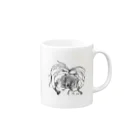 Ari のsuprafoliata(スプラフォリアータ) ボタニカルアート Mug :right side of the handle